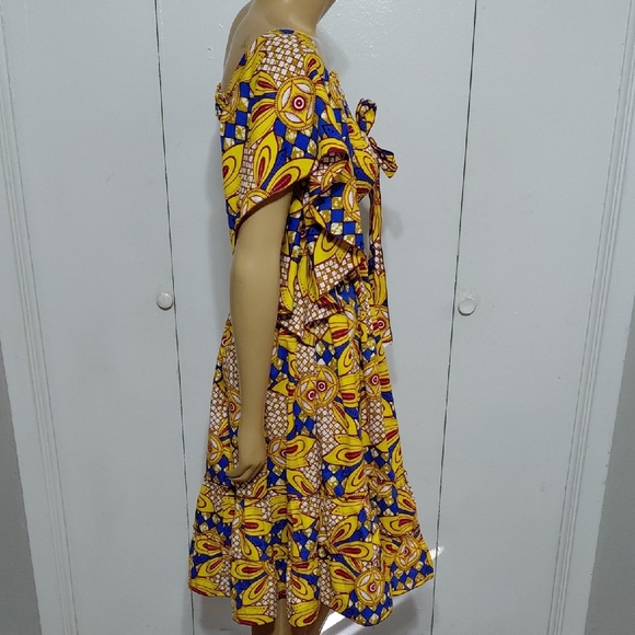 👗♻️ African Patterned Dress - Picture 10 of 11